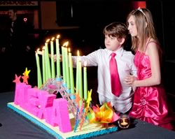 bar mitzva, ceremonia de velas, bat mitzva